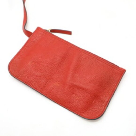 Gucci Print Drawstring Backpack Rucksack Tote Bag Leather Red Black 516639 - Picture 7 of 10